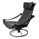 Black leather armchair by Åke Fribytter for Nelo möbel from the 70s