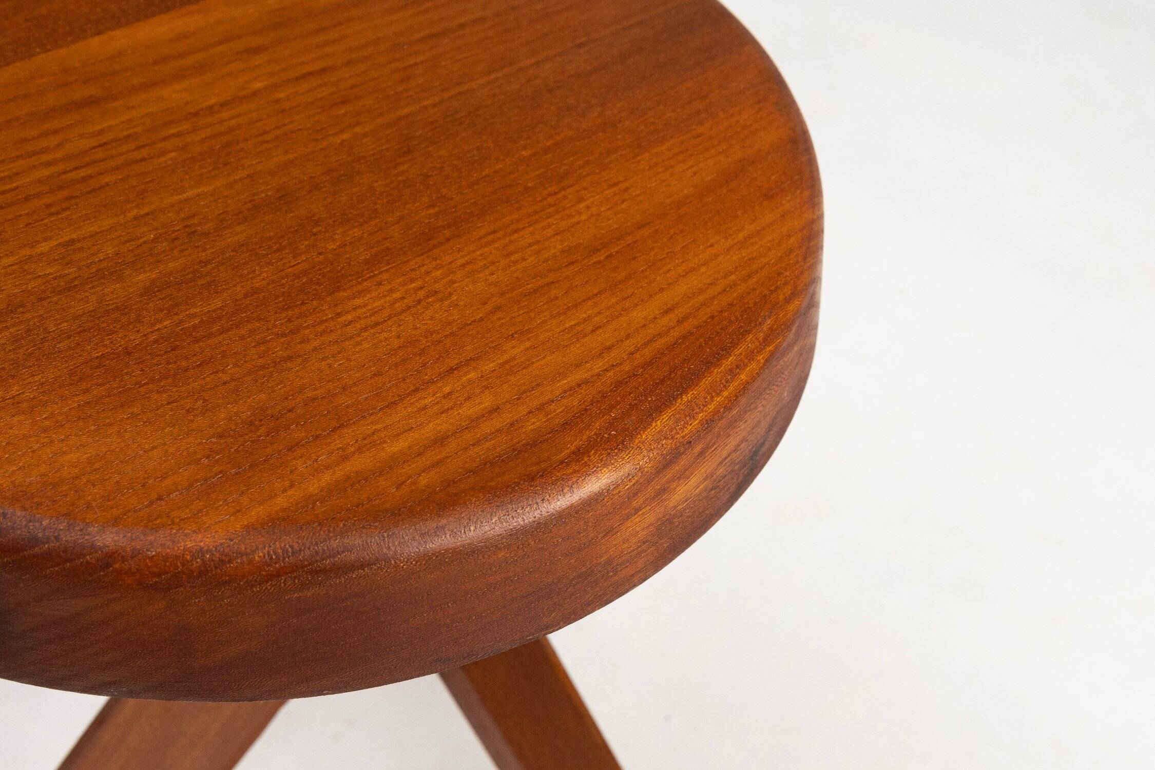 Model S31 Stool in Elm Wood by Pierre Chapo, 1974