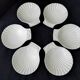 6 Pillivuyt white porcelain shell bowls