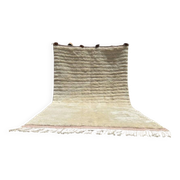 Tapis Mrirt marocain écru et beige 350x250 cm – design minimaliste texturé
