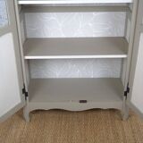 Parisian showcase dresser revamped country style wallpaper paint