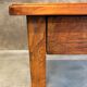 Walnut wood desk with a drawer