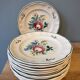 Set of 11 Saint Clément earthenware dessert plates France
