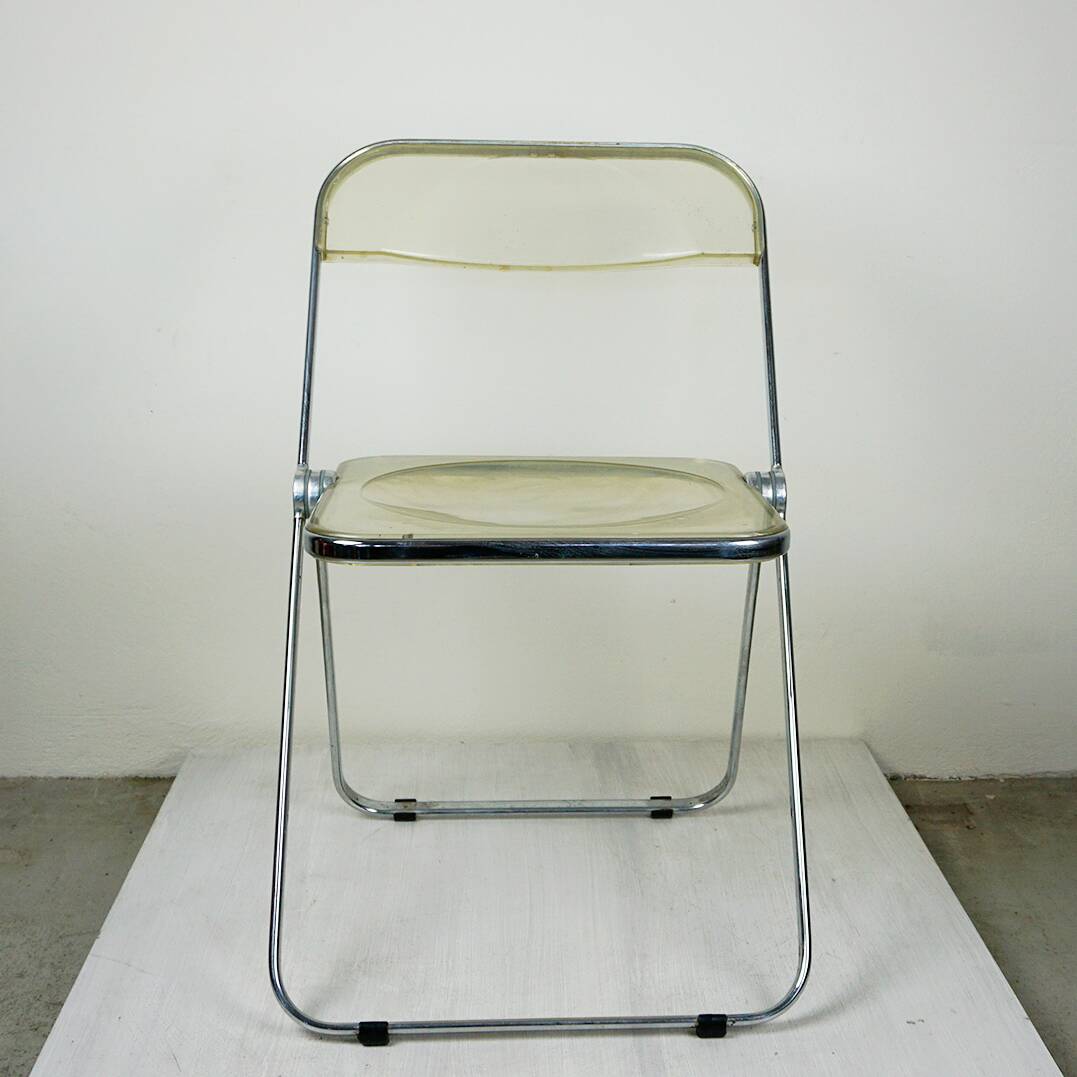 Folding chair "Plia Lucite" by G. Piretti for Castelli Italy
