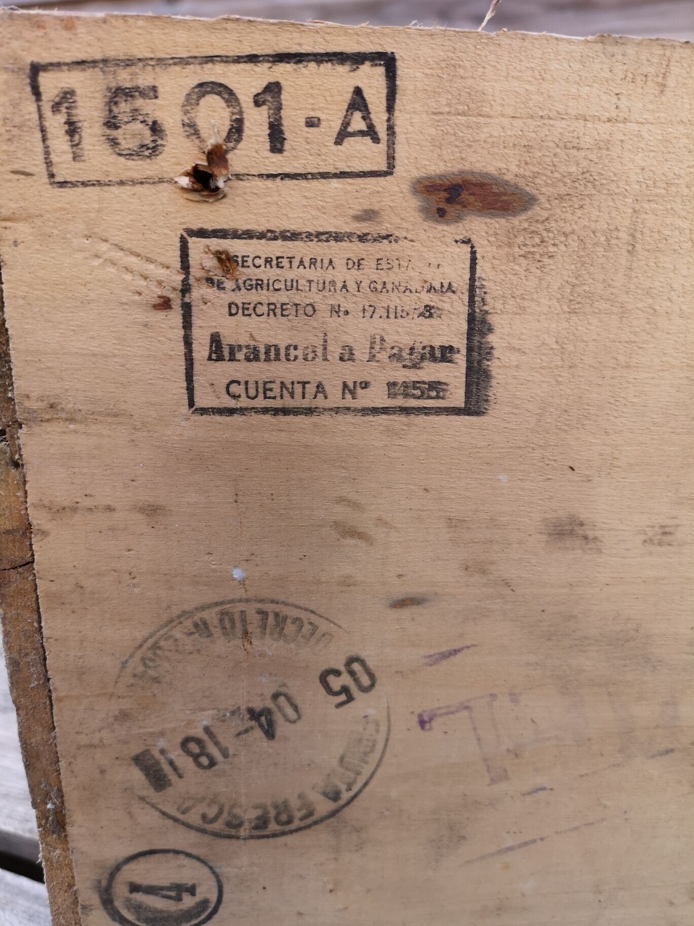 Wooden case armada vintage Manzanas