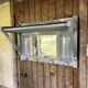 Wooden wall coat rack 4 pateres