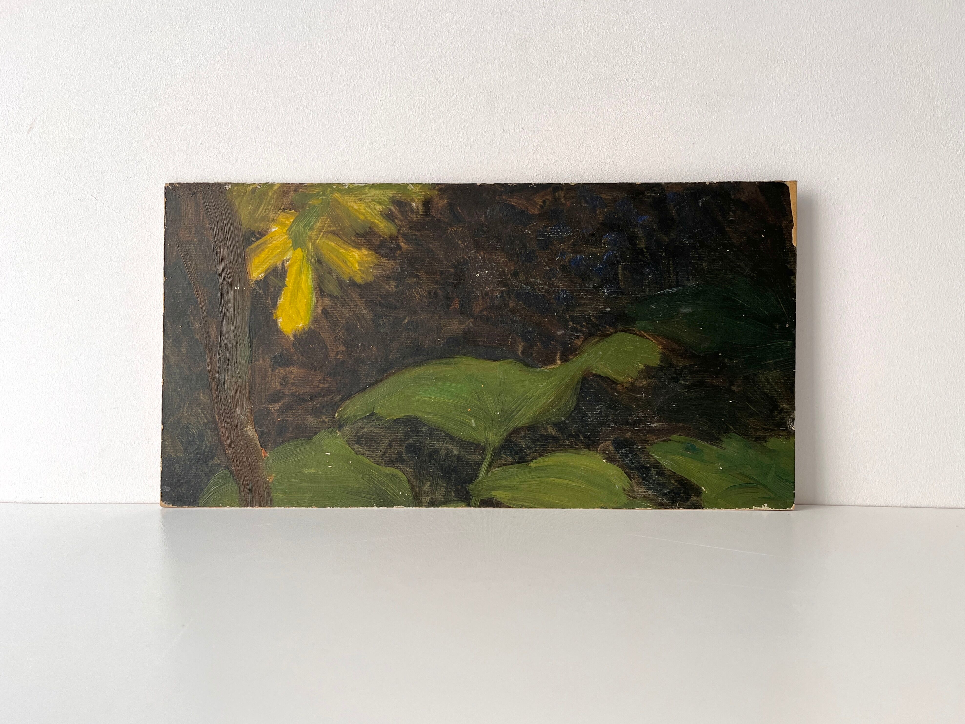 Authentic still life with apples circa 1959, oil painting