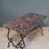 Coffee table  fossilifere top