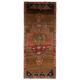 Vintage Turkish Oushak Handmade Wool Cotton Brown Runner Rug 165x417