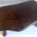 Brutalist solid wood coffee table – 50s/60s