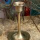 Pair of candlesticks, minimalist design in brass