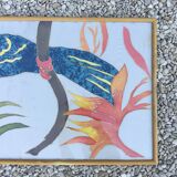 Painting on silk table