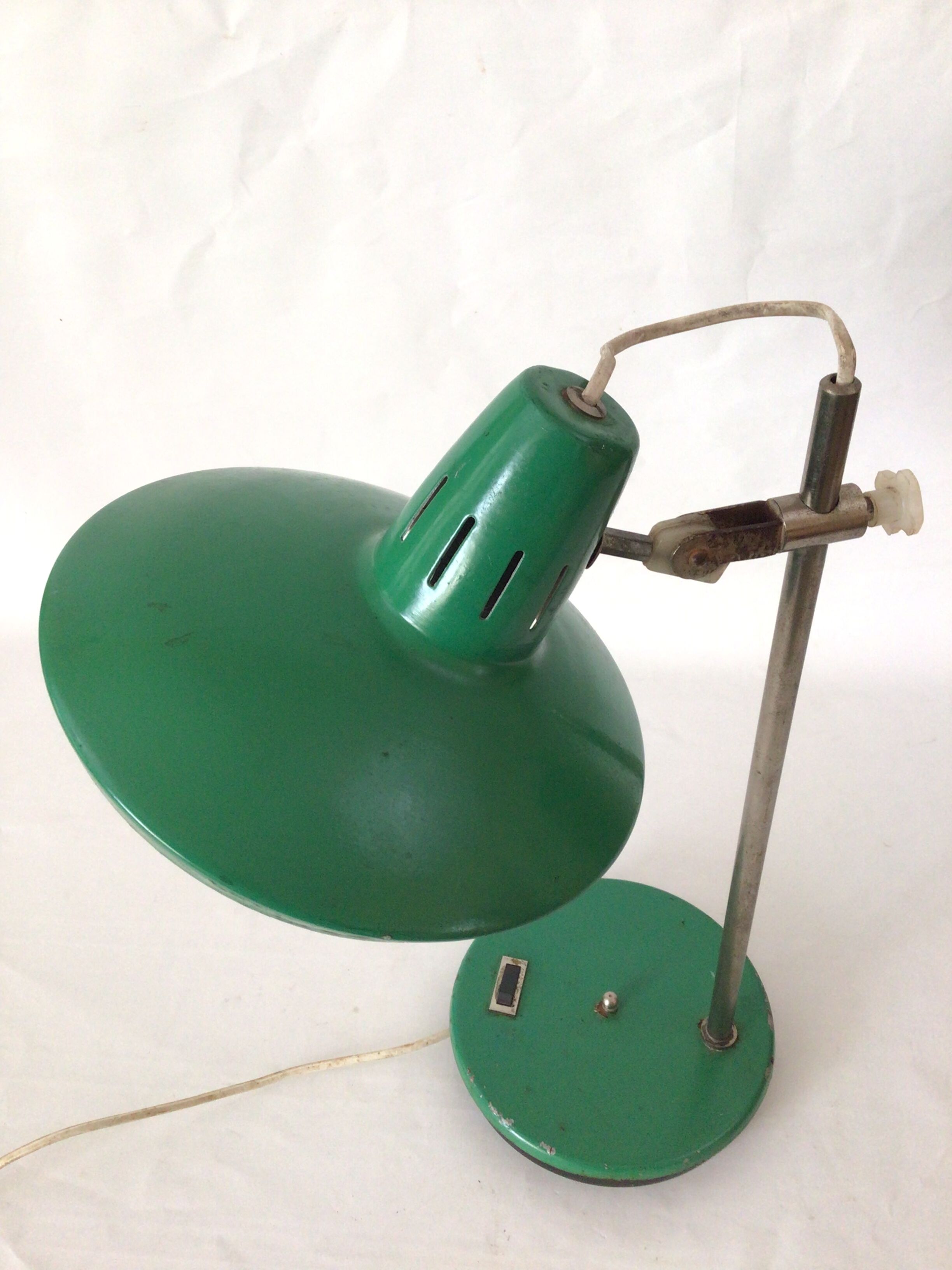 Industrial lamp SpaceAge 70s Sheet metal