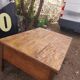 Antique wooden coffee table with 5 drawers