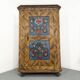 Painted Folk Art Bridal Cupboard