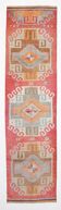3x12 Super Soft Multicolor Vintage Runner Rug, 91x355Cm
