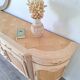 Low buffet in renovated solid cherry wood – Revisited Louis XV style – 250 cm