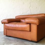 Leather armchair designed by Afra and Tobia Scarpa for B&B Italy, 1970s