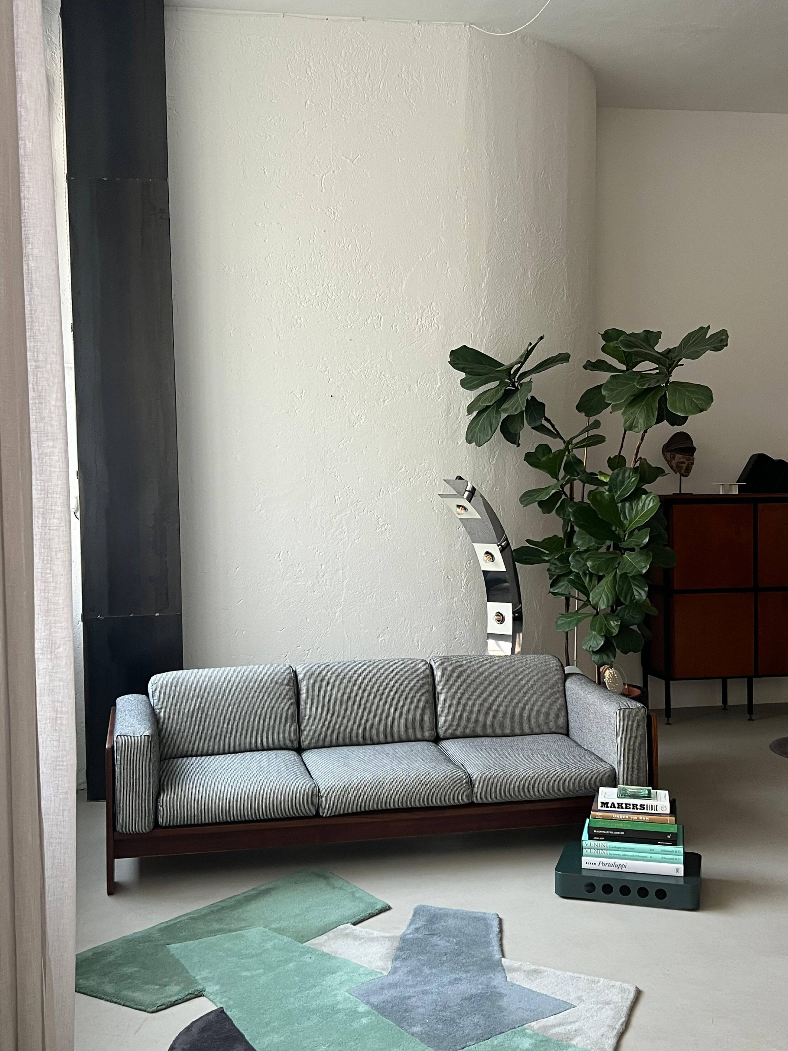 Sculptural Mid Century Bastiano sofa by Afra and Tobia Scarpa, Made in Italy