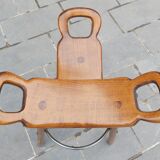 Brutalist tabouret, by Sergio Rodriguez, 70s