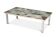 Coffee table with ceramic and chrome top. 1970s.