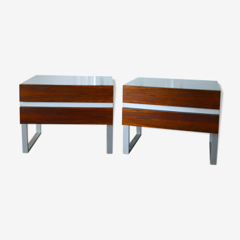 Set of two nightstands in the 1970s