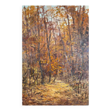 HST painting "Forêt de St Germain - 11 a.m." by L. Delbosco 1984 cf. Andre Roland