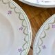 Antique Longwy "Violetta" hand-painted dinner plates