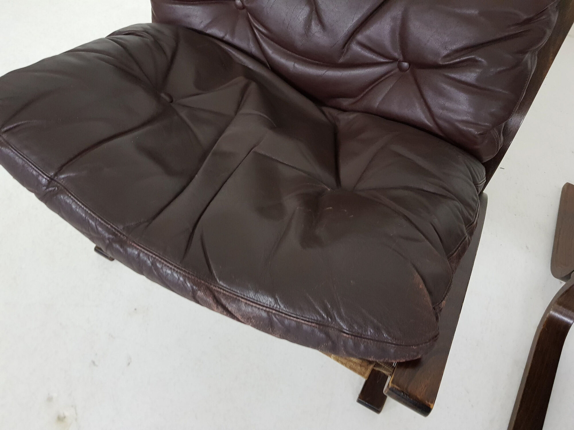 Set of 2 leather Ingmar Relling for Westnofa “Siesta” chairs, Norway 1960’s