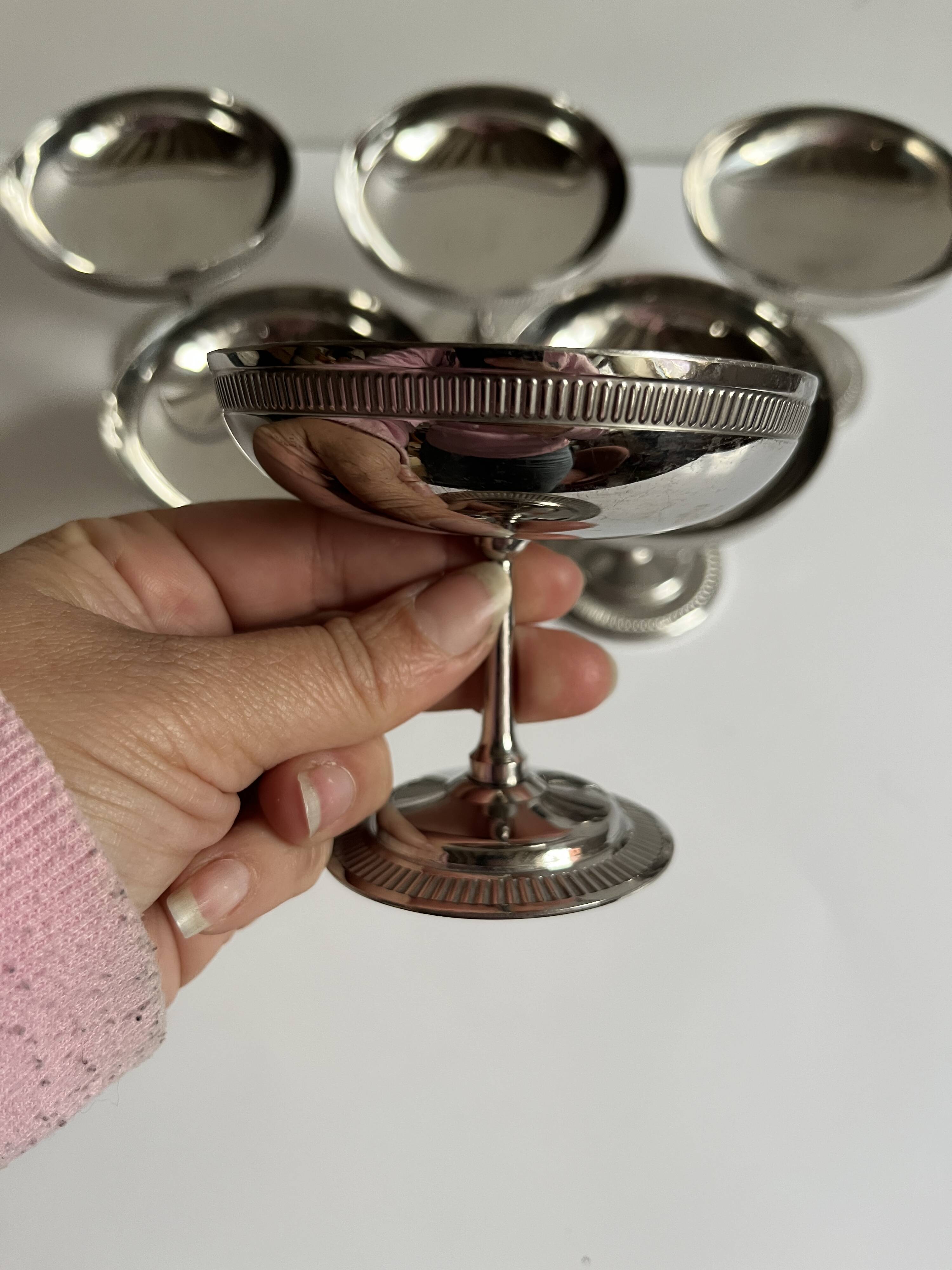 Stainless steel ice cream cups