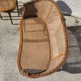 Canape bench 2 chairs louis xvi walnut canning