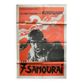 Movie poster "The 7 Samurais" Akira Kurosawa 80x120cm 70's