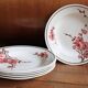 Set of 6 Terre de Fer St Amand "cherry" deep plates