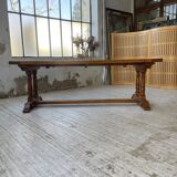 3m oak table from 1950 with its extensions
