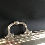 Silver metal tray