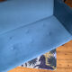 Sofa bed sofa bed, steel blue velvet (Made.com