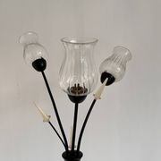 Lampadaire 3 feux tulipe