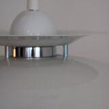Scandinavian pendant light, white metal