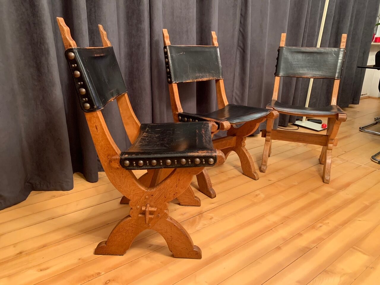 Set of three Bram Sprij chairs, the Netherlands, 1960s