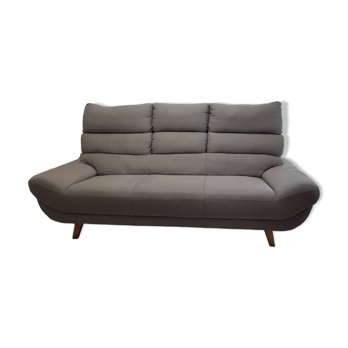 Canapé 3 places gris - Miliboo