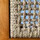 Teak wood coffee table with braided rope, Audoux-Minet 1950