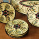 Service with oysters and shellfish in Quimper earthenware