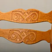 Chaises de salle à manger style Razorblade par Henning Kjærnulf en chêne et cuir, Danemark