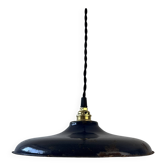 Old industrial enamel suspension night blue
