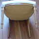Chaise tapissee en bois sulpte moulure