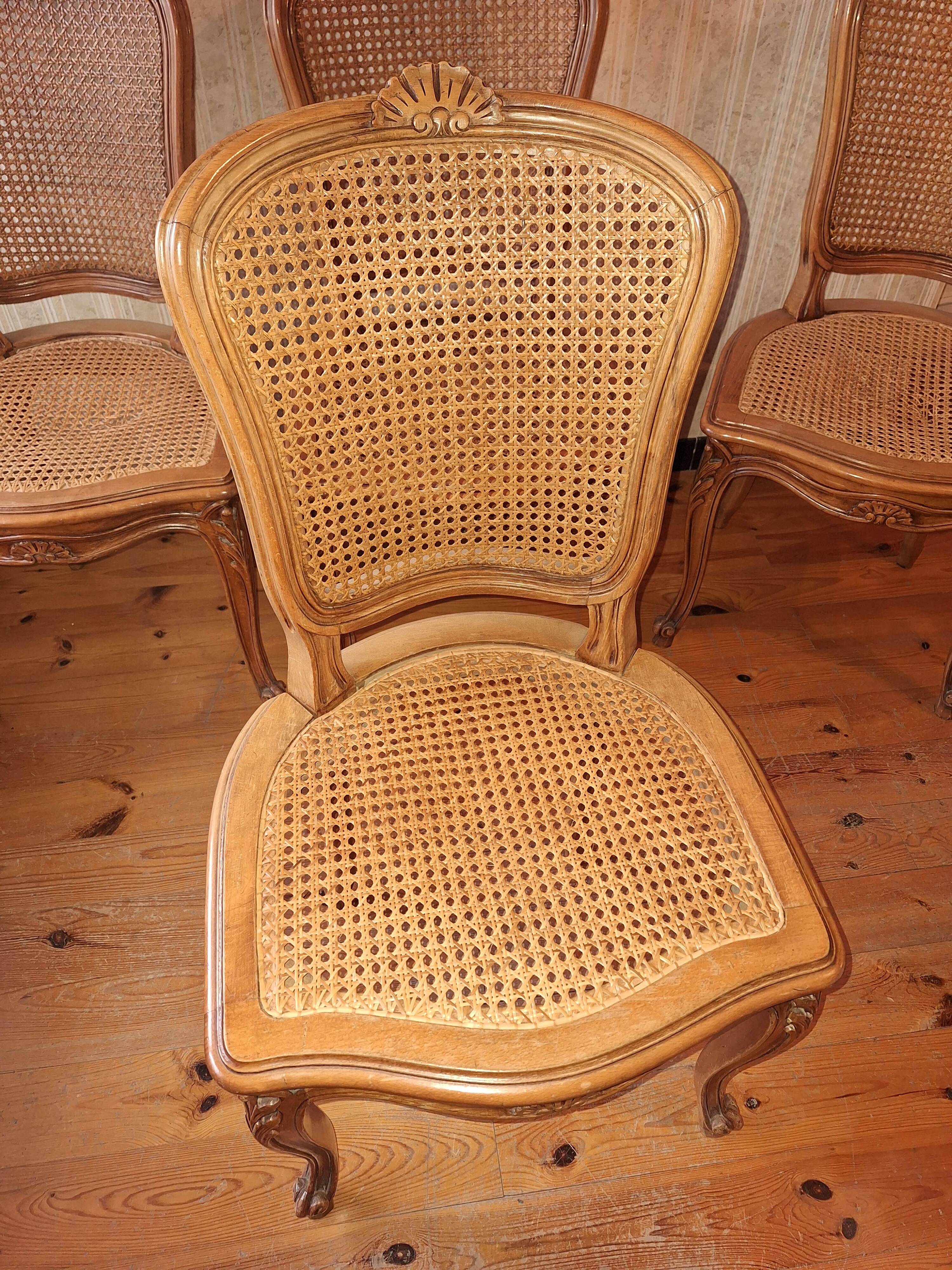 Four dining room chairs