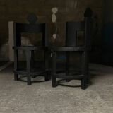 Pair of sculptural Room Studio chairs