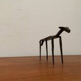 Mid-century wrought iron animal sculpture