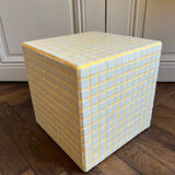Cube carreaux céramique - table d’appoint - bout de canapé