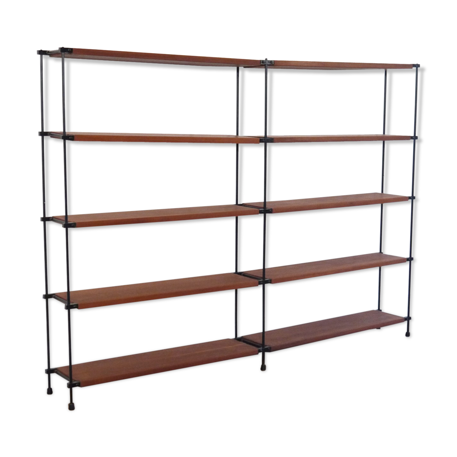 Vintage shelves in teak and metal 1960